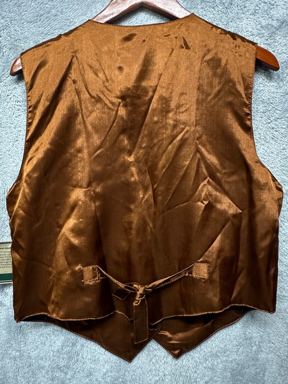 Northwest Territory Leather Western Vest Y2K Embroidered Floral Tan Cowgirl NWT - Picture 2 of 9